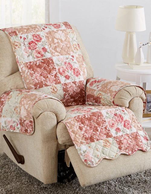 Load image into Gallery viewer, Reversible Floral Patchwork Furniture Protector - Maribel Collection
