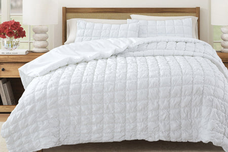 Puff Marshmallow Texture Quilt Set - Marshmallow Collection