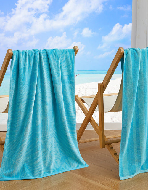 Load image into Gallery viewer, Cotton Velour Beach Towel - Maui Collection
