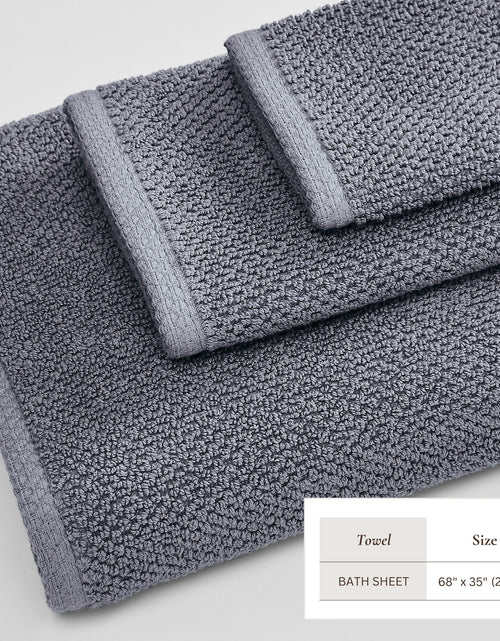 Load image into Gallery viewer, Cotton Textured Bath Towel Set - Acacia Collection
