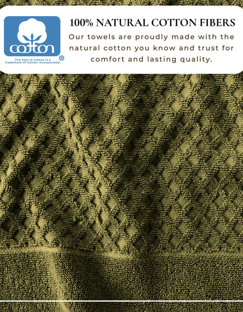 Load image into Gallery viewer, Cotton Diamond Waffle Weave Bath Towel Set - Grayson Collection
