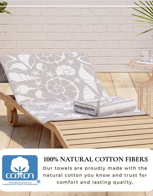 Load image into Gallery viewer, Cotton Velour Beach Towel - Maui Collection
