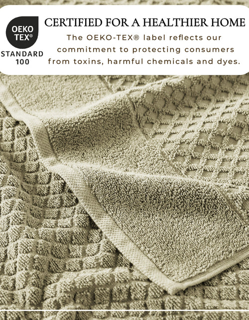 Load image into Gallery viewer, Cotton Diamond Waffle Weave Bath Towel Set - Grayson Collection
