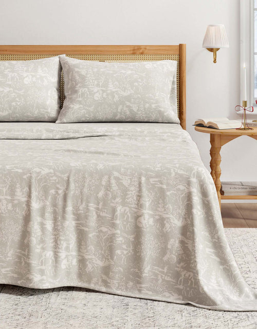Load image into Gallery viewer, Turkish Cotton Flannel Sheet Set - Elevated Holiday Collection
