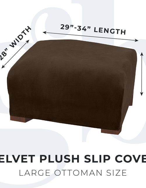 Load image into Gallery viewer, Velvet Stretch Slipcover - Gale Collection
