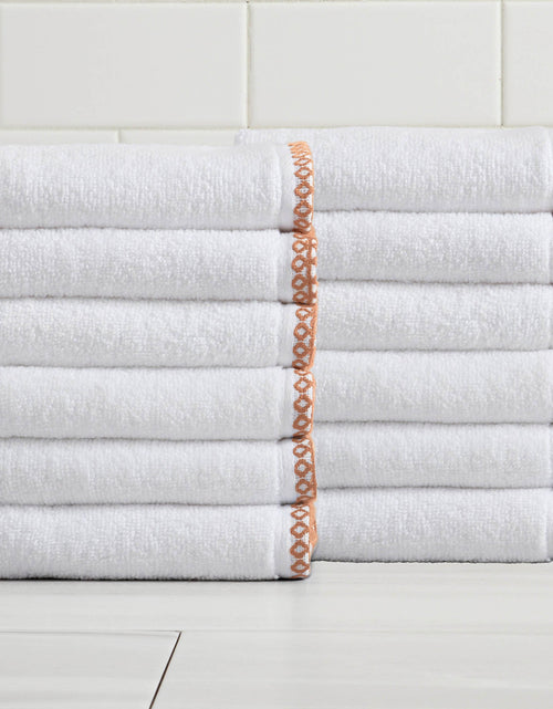 Load image into Gallery viewer, Cotton Border-Stitched 6-Piece Towel Set - Valery Collection
