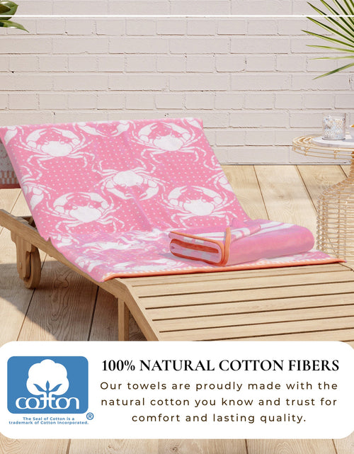 Load image into Gallery viewer, Cotton Velour Beach Towel - Maui Collection
