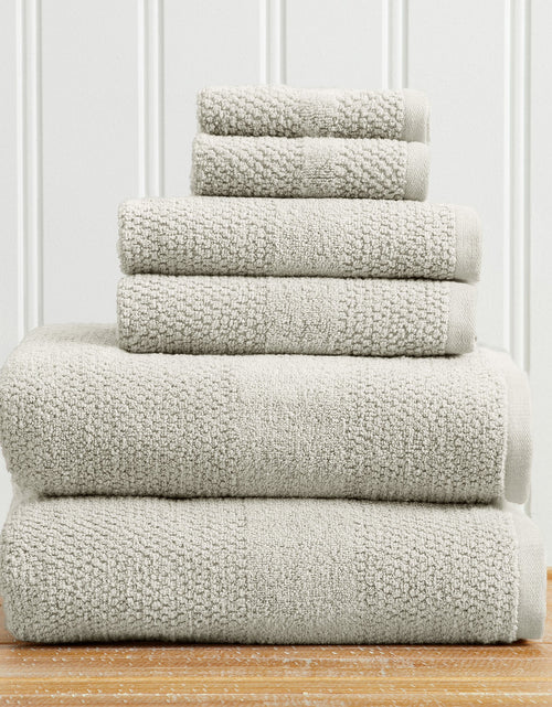Load image into Gallery viewer, 100% Cotton Woven Texture Bath Towel Set - Marbella Collection
