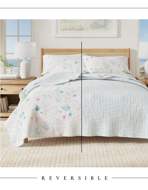 Load image into Gallery viewer, Colorful Coastal Seascape Quilt Set - Ryanne Collection

