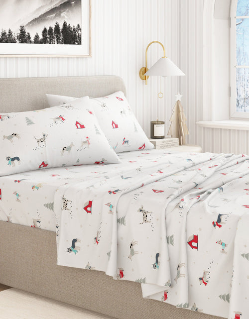 Load image into Gallery viewer, Turkish Cotton Christmas Flannel Sheet Set - Whittaker Collection
