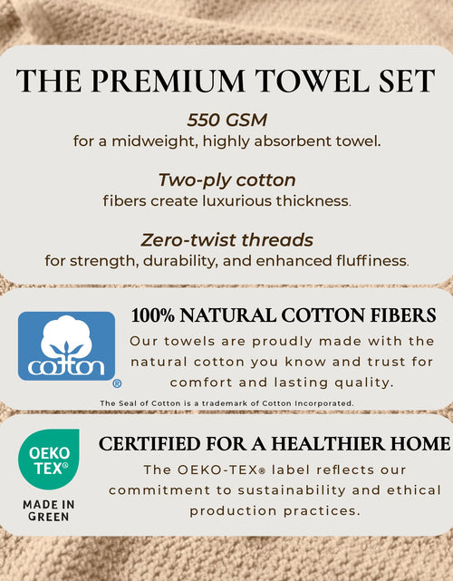 Load image into Gallery viewer, Cotton Textured Bath Towel Set - Acacia Collection
