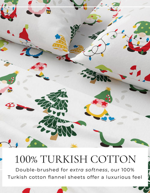 Load image into Gallery viewer, Turkish Cotton Christmas Flannel Sheet Set - Whittaker Collection
