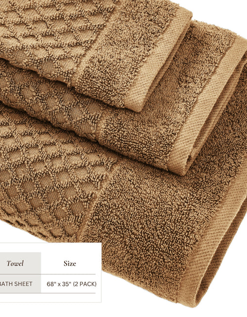 Load image into Gallery viewer, Cotton Diamond Waffle Weave Bath Towel Set - Grayson Collection
