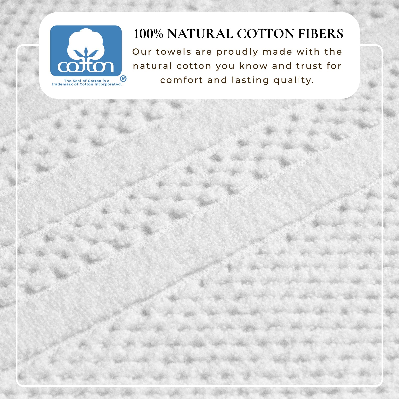 100% Cotton Checkered Jacquard Bath Towel Set - Giuliana Collection