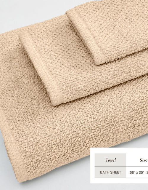 Load image into Gallery viewer, Cotton Textured Bath Towel Set - Acacia Collection
