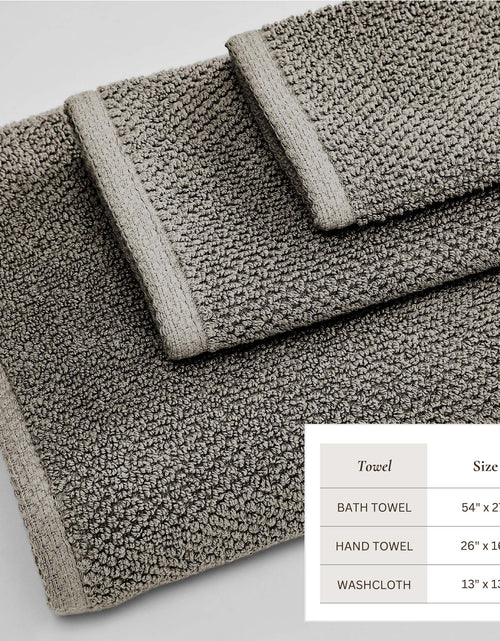 Load image into Gallery viewer, Cotton Textured Bath Towel Set - Acacia Collection
