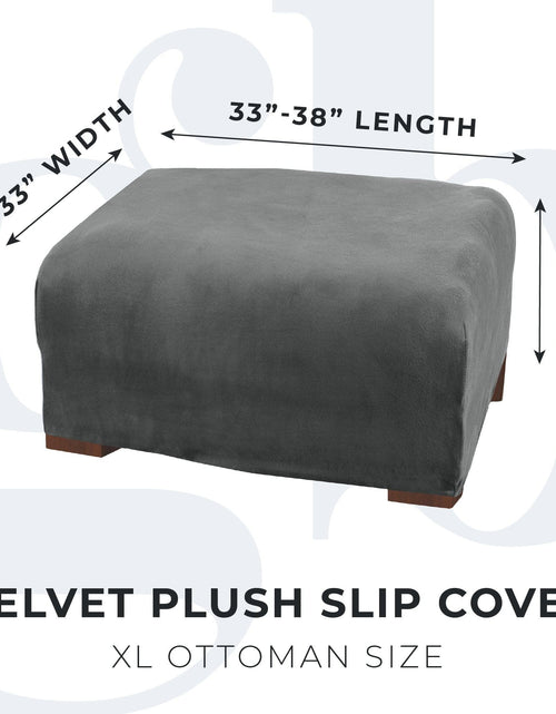 Load image into Gallery viewer, Velvet Stretch Slipcover - Gale Collection
