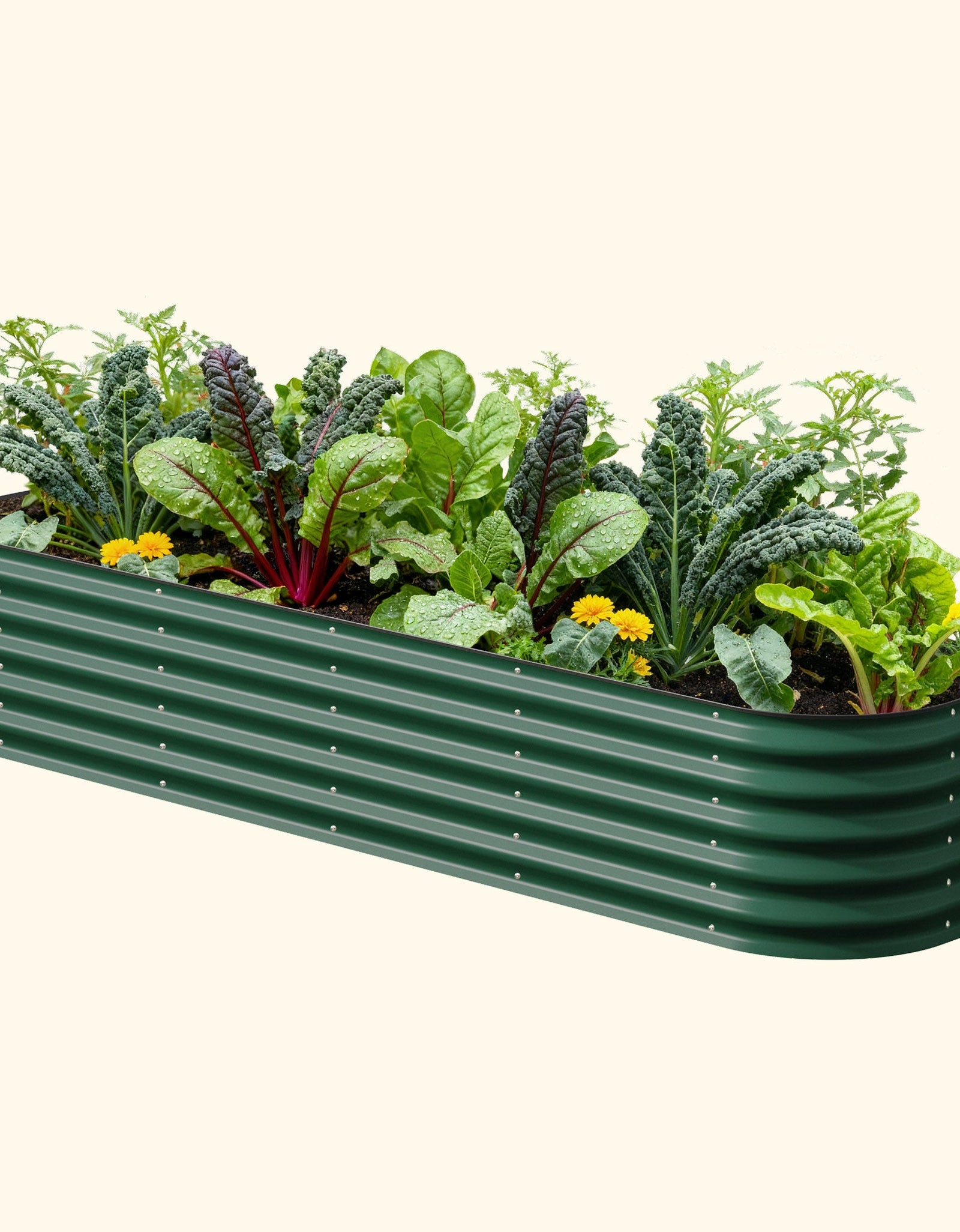 17" Tall 9 In 1 Large Modular Metal Raised Garden Bed Kit