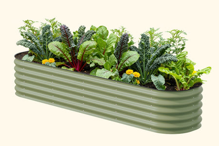 17" Tall 9 In 1 Large Modular Metal Raised Garden Bed Kit