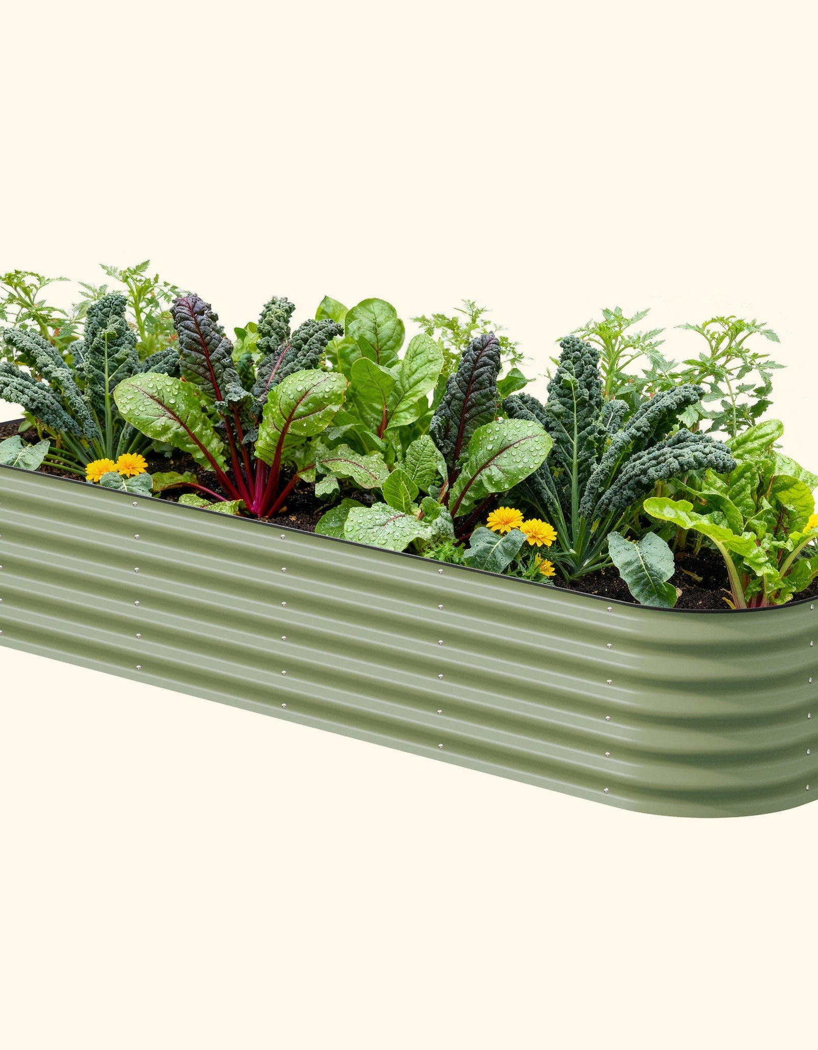 17" Tall 9 In 1 Large Modular Metal Raised Garden Bed Kit