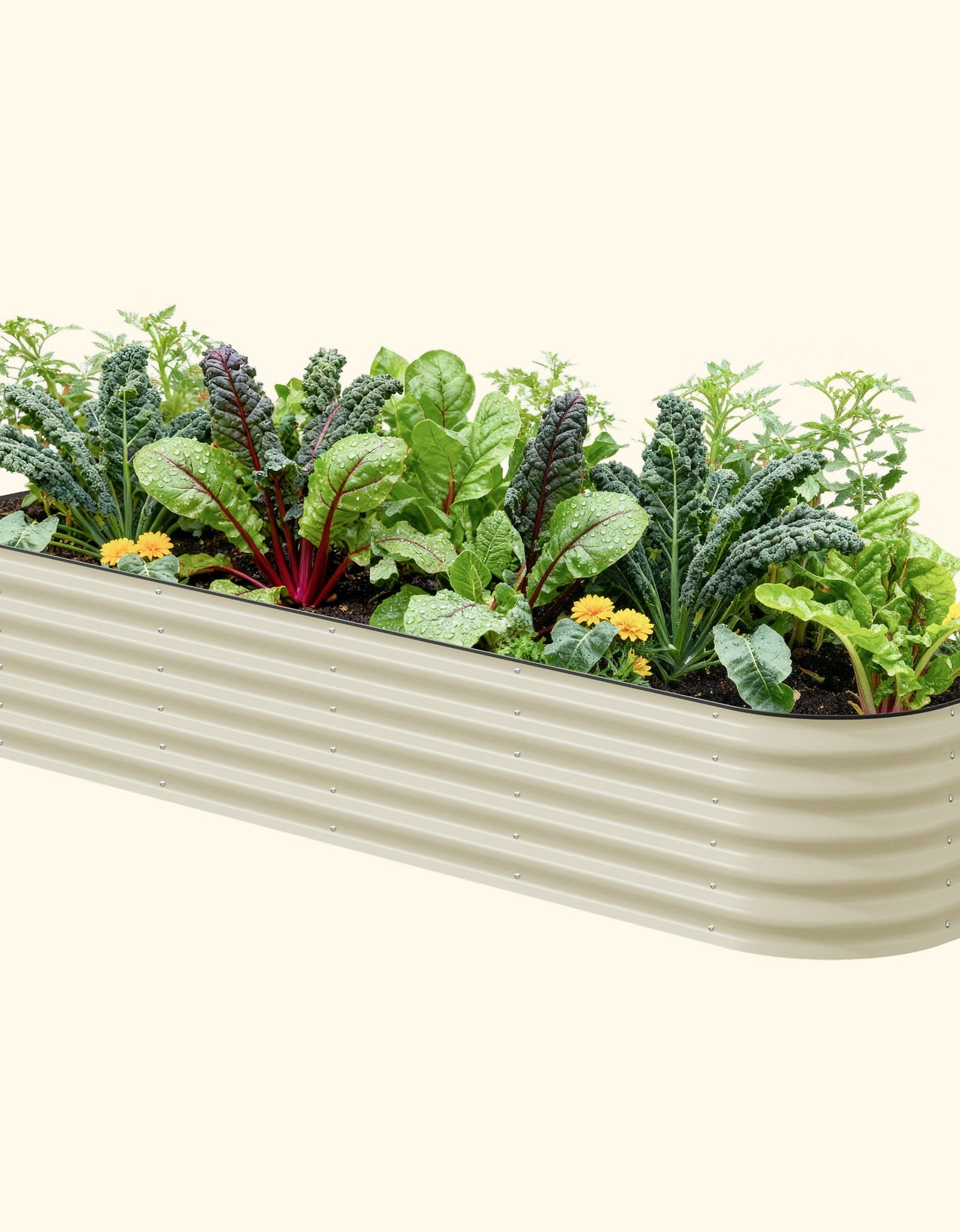 17" Tall 9 In 1 Large Modular Metal Raised Garden Bed Kit