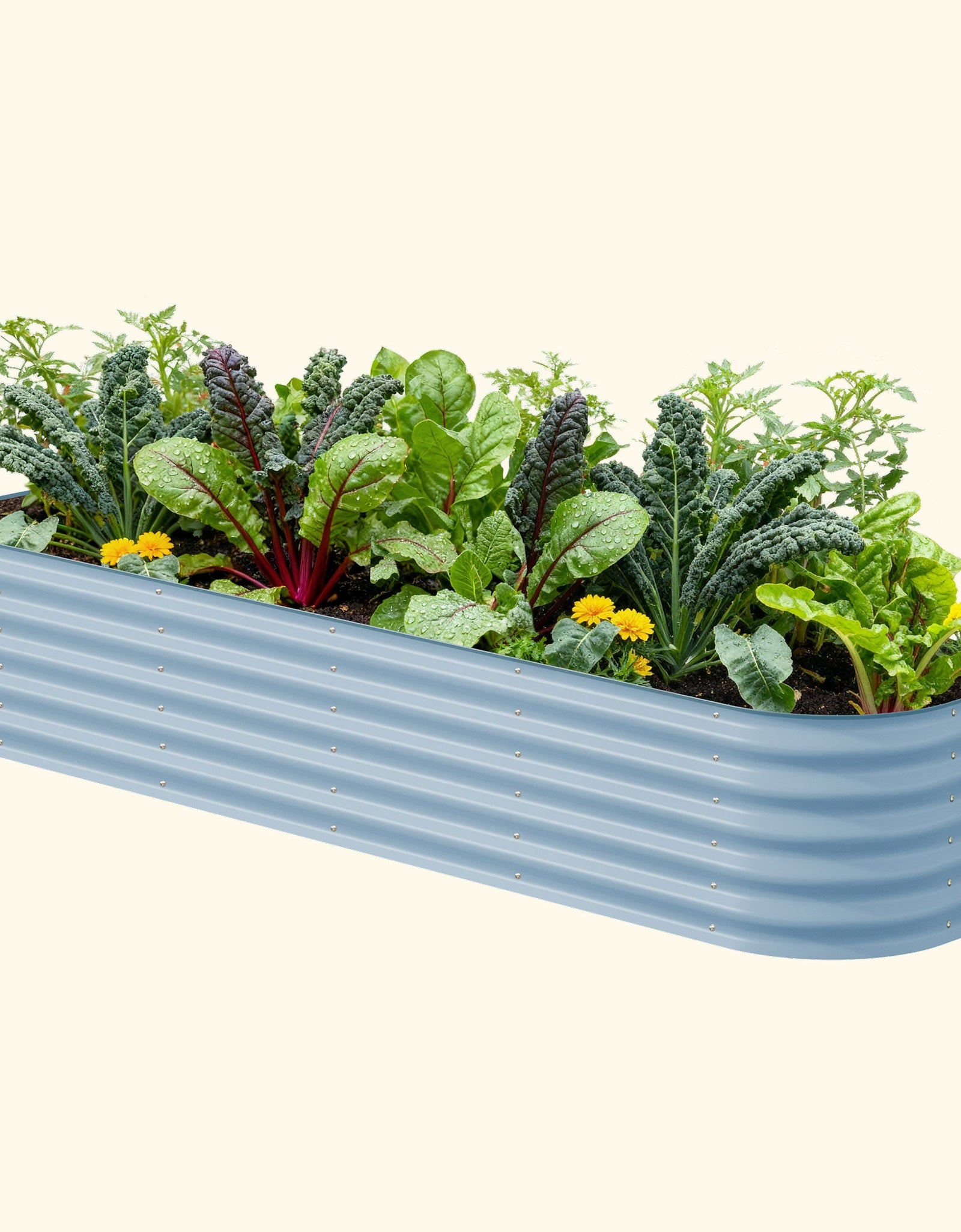 17" Tall 9 In 1 Large Modular Metal Raised Garden Bed Kit