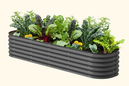 17" Tall 9 In 1 Large Modular Metal Raised Garden Bed Kit