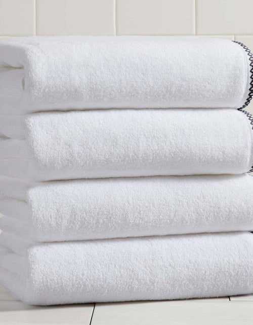 Load image into Gallery viewer, Cotton Border-Stitched 6-Piece Towel Set - Valery Collection
