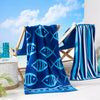 Navy/Royal Blue Fish & Stripe