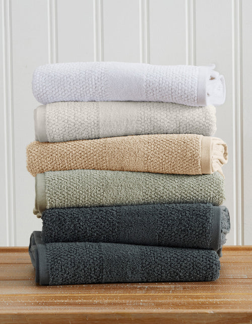 Load image into Gallery viewer, 100% Cotton Woven Texture Bath Towel Set - Marbella Collection
