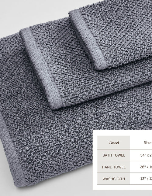 Load image into Gallery viewer, Cotton Textured Bath Towel Set - Acacia Collection

