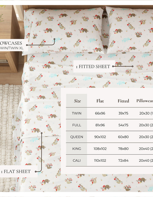 Load image into Gallery viewer, Turkish Cotton Christmas Flannel Sheet - Whittaker Collection
