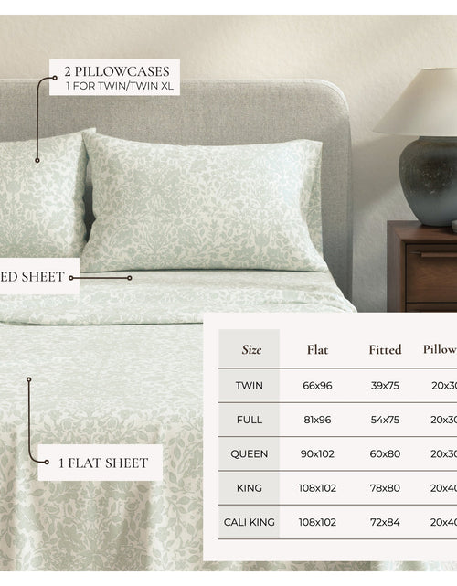 Load image into Gallery viewer, Turkish Cotton Flannel Sheet Set - Winter Floral Collection
