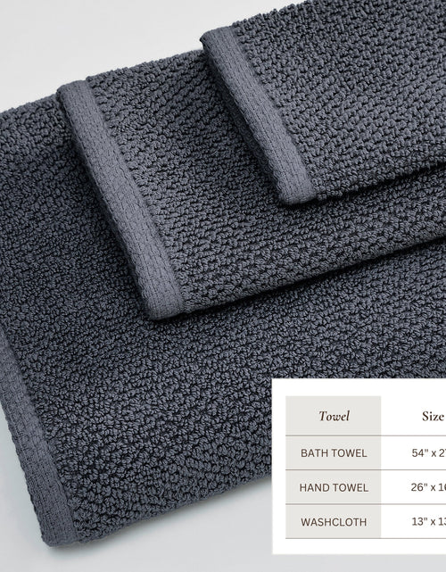 Load image into Gallery viewer, Cotton Textured Bath Towel Set - Acacia Collection
