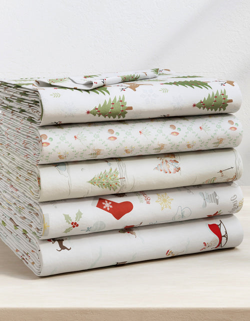 Load image into Gallery viewer, Turkish Cotton Flannel Sheet Set - Elevated Holiday Collection
