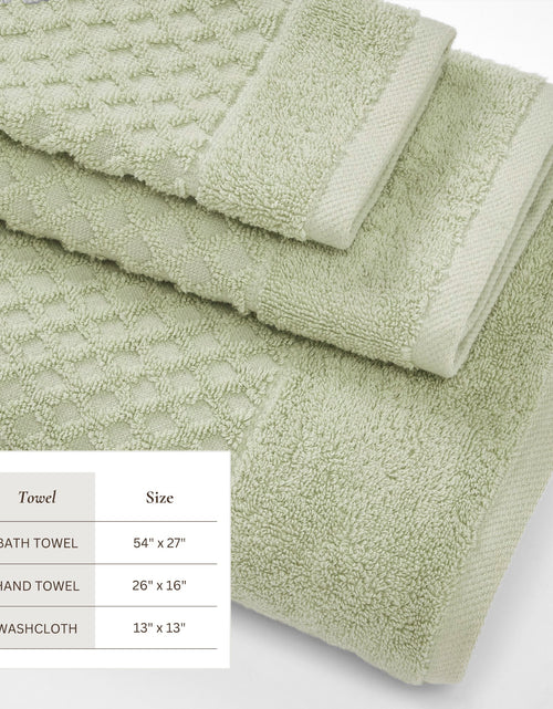 Load image into Gallery viewer, Cotton Diamond Waffle Weave Bath Towel Set - Grayson Collection
