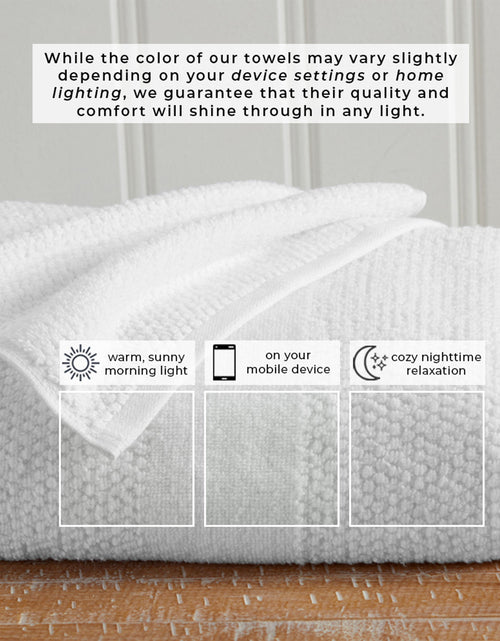 Load image into Gallery viewer, 100% Cotton Woven Texture Bath Towel Set - Marbella Collection
