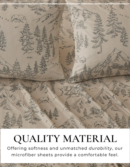 Load image into Gallery viewer, Lodge Printed Sheet Set - Mountain Ridge Collection
