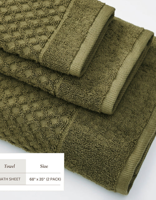 Load image into Gallery viewer, Cotton Diamond Waffle Weave Bath Towel Set - Grayson Collection
