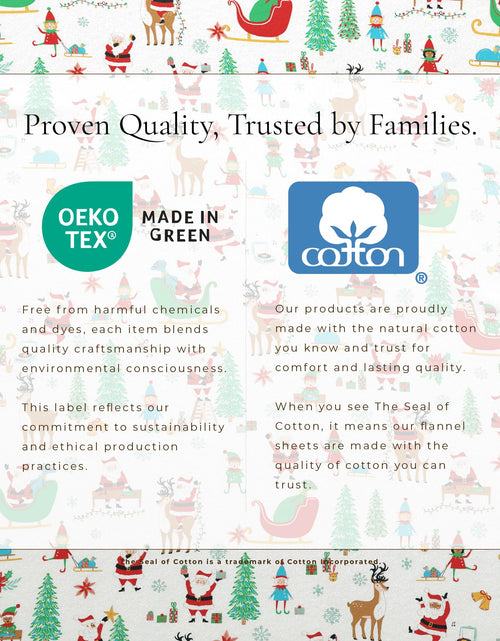 Load image into Gallery viewer, Turkish Cotton Christmas Flannel Sheet - Whittaker Collection
