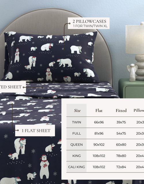 Load image into Gallery viewer, Turkish Cotton Christmas Flannel Sheet Set - Whittaker Collection
