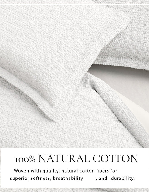 Load image into Gallery viewer, 100% Cotton Honeycomb Waffle Duvet Set - Mattea Collection
