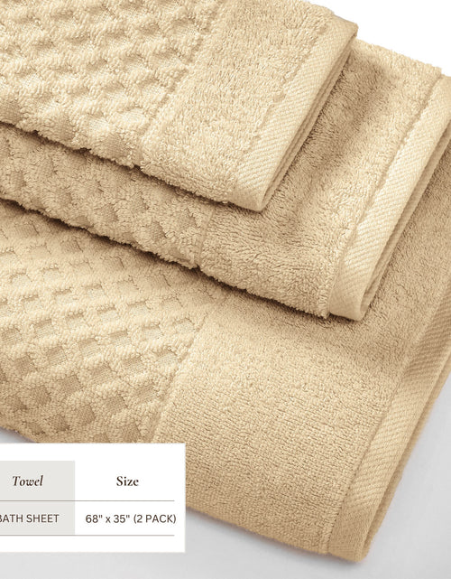 Load image into Gallery viewer, Cotton Diamond Waffle Weave Bath Towel Set - Grayson Collection
