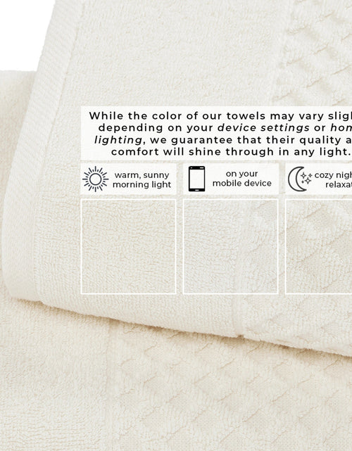 Load image into Gallery viewer, Cotton Diamond Waffle Weave Bath Towel Set - Grayson Collection
