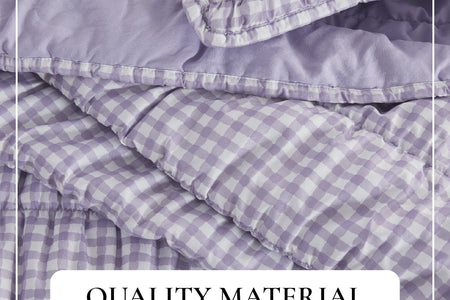 Gingham Printed Quilt Set - Gingham Collection