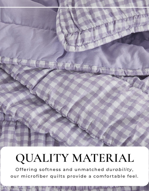 Load image into Gallery viewer, Gingham Printed Quilt Set - Gingham Collection
