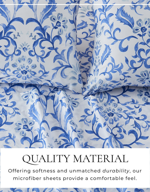 Load image into Gallery viewer, Watercolor Floral Sheet Set - Delia Collection
