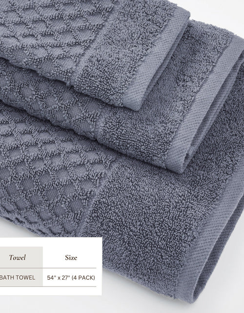 Load image into Gallery viewer, Cotton Diamond Waffle Weave Bath Towel Set - Grayson Collection
