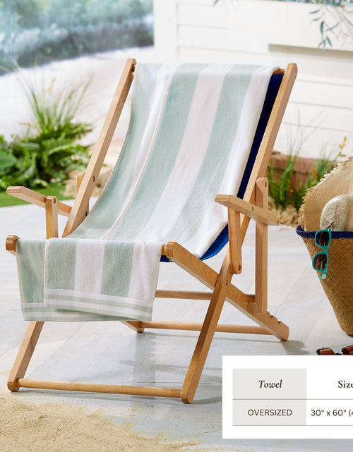 Load image into Gallery viewer, Striped Cabana Beach Towel - Edgartown Collection
