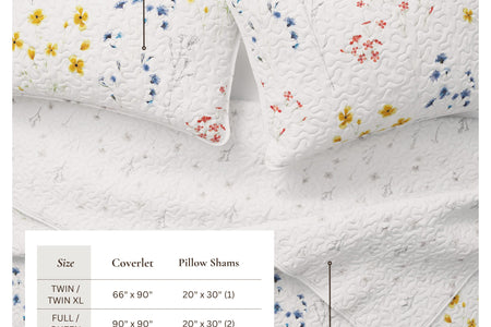 Wildflower Floral Quilt Set - Marianne Collection